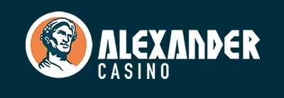 Logo Alexander Casino avec le profil d'Alexandre le Grand