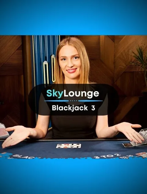 SkyLounge Blackjack 3, table live de blackjack accessible sur Alexander Casino